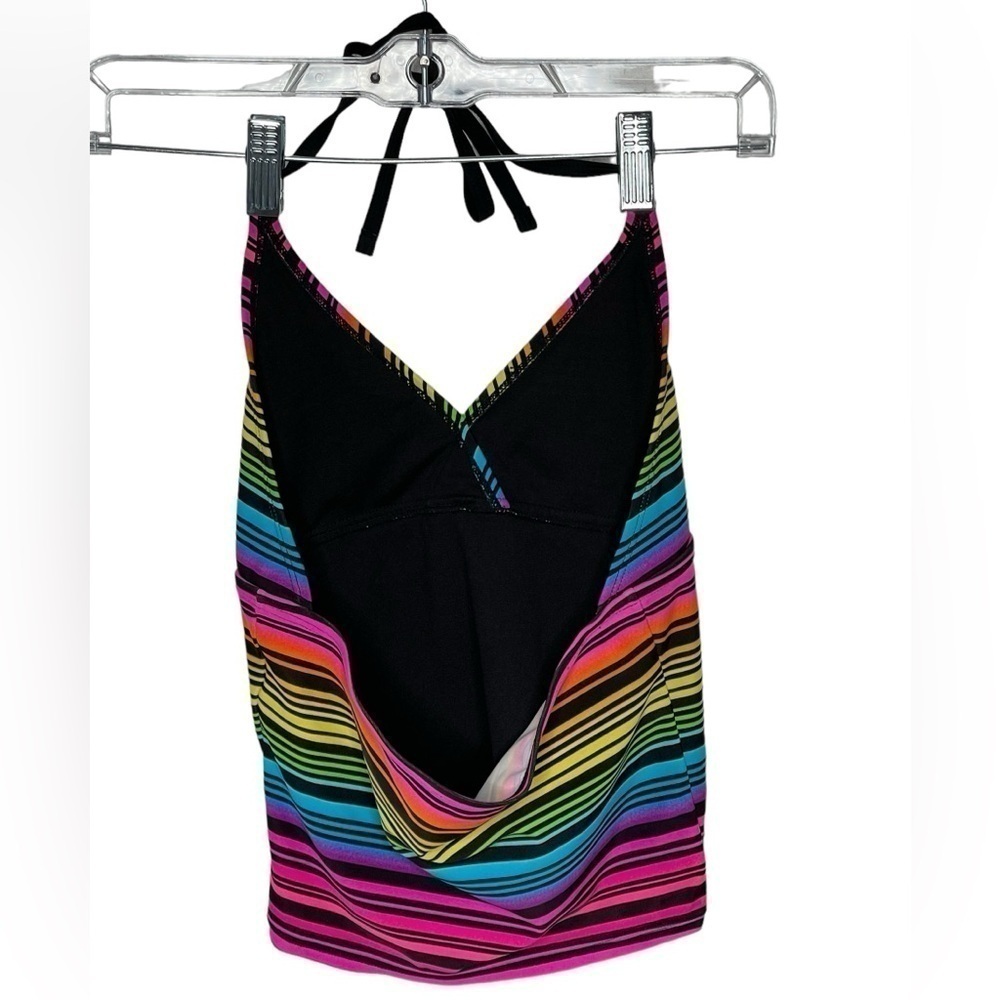 MUDD Kids Swimsuit Top Size 14 Rainbow Print NWT Pool Beach Sun MSRP 34.00 - Picture 2 of 9